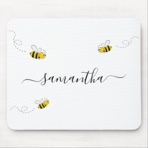 Mousepad Feliz abelhão de verão humor monograma