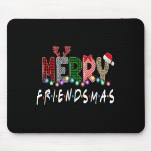 Mousepad Feliz Amigos Amigos de Natal Correspondendo Xmas G