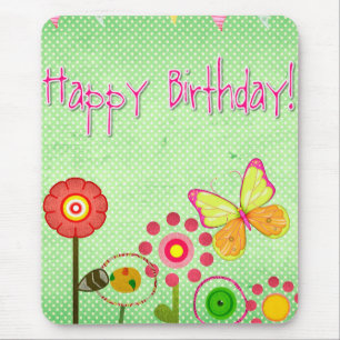 Mousepad Feliz aniversário