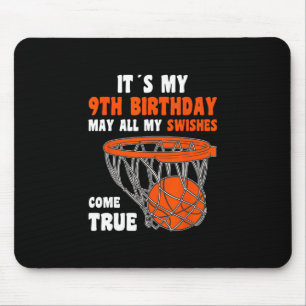 Mousepad Feliz aniversário de 9 anos, garoto de 9 anos de i