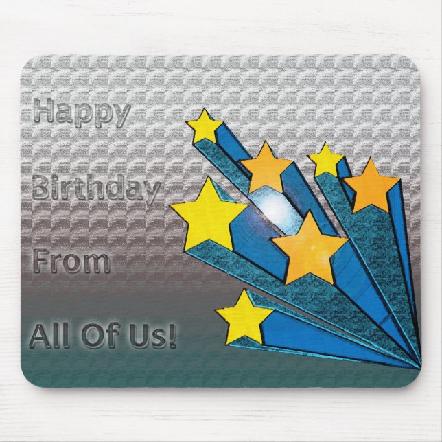 Mousepad Feliz Aniversário De Todas Nós Estrelas (Frente)