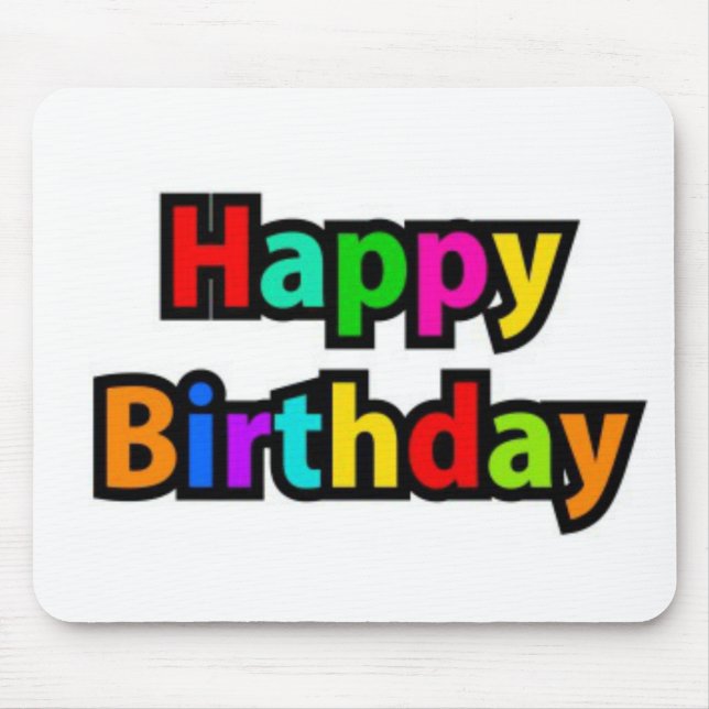 Mousepad Feliz Aniversário Feliz (Frente)