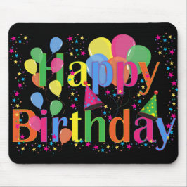 Mousepad Feliz Aniversário Feliz e Simples