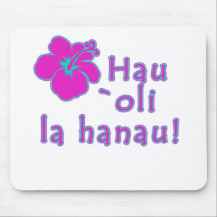 Mousepad Feliz aniversario no Hawaiian