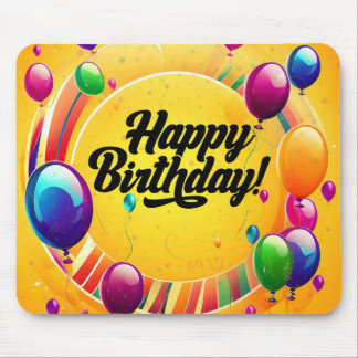 Mousepad Feliz Aniversário Vibrante