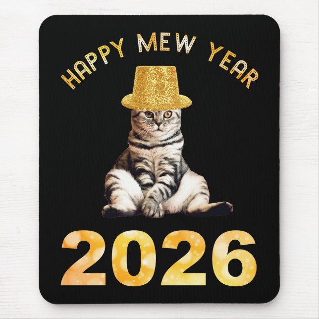 Mousepad Feliz Ano Mew 2026 (Frente)