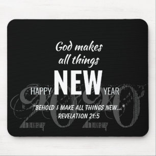 Mousepad FELIZ ANO NOVO 2020 - Escritura personalizada PRET