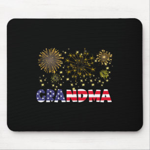 Mousepad Feliz ano novo 2025 Família de Bandeiras Avó-Ameri