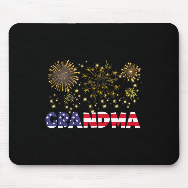 Mousepad Feliz ano novo 2025 Família de Bandeiras Avó-Ameri (Frente)