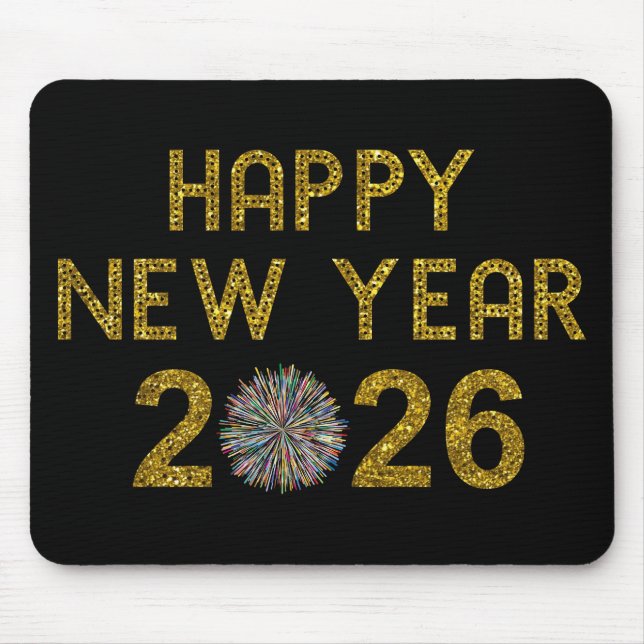 Mousepad Feliz Ano Novo 2026 (Frente)