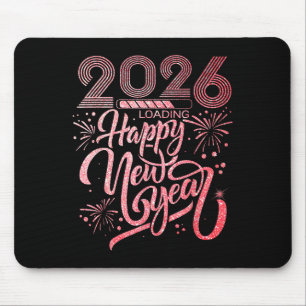 Mousepad Feliz ano novo 2026 Carregando o Fireworks Party