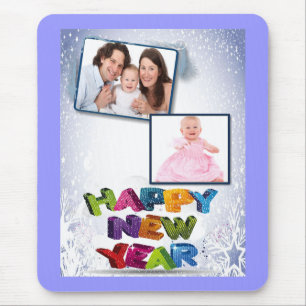 Mousepad Feliz ano novo adicione seu mouse fotográfico