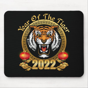 Mousepad Feliz Ano Novo Chinês 2022 Ano do Tigre