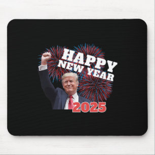 Mousepad Feliz ano novo de Trump Patriótico 2025 Conservado