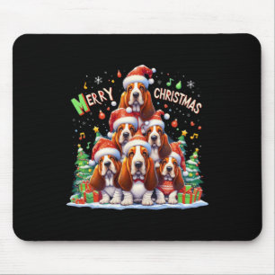 Mousepad Feliz Bet Hound Dogs Natal Xmas Oferece Natal