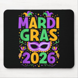 Mousepad Feliz Carnaval 2026 Fantasia Nova Orleans Combinan