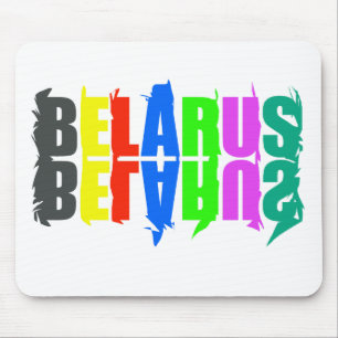 Mousepad Feliz Carta Colorida da Bielorrússia
