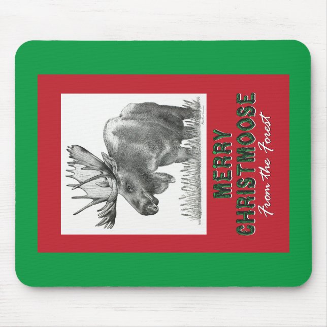 Mousepad Feliz Christmoose (Frente)