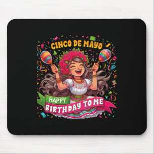 Mousepad Feliz Cinco De Mayo Aniversário Para Mim Partido M