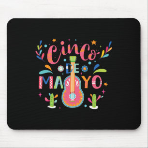 Mousepad Feliz Cinco De Mayo México Fiesta Taco Guitar Cinc