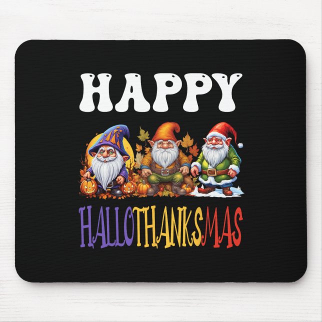 Mousepad Feliz Cristo de Ação de Graças de Halloween de Hal (Frente)