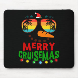 Mousepad Feliz Cruisemas 2025 Natal Papai Noel Boneco de Ne