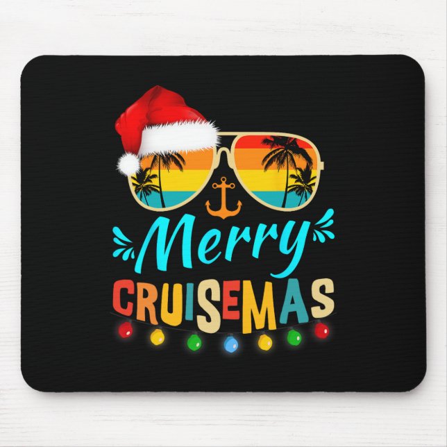 Mousepad Feliz Cruisemas Papais noeis de Natal Reindeer Cru (Frente)