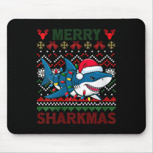 Mousepad Feliz das mulheres Sharkmas Papais noeis de tubarã