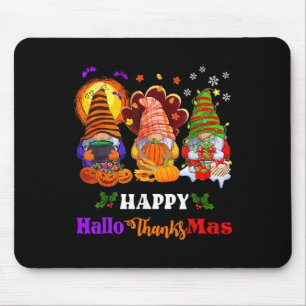 Mousepad Feliz de Ação de Graças dos Gnomos do Hallothanksm