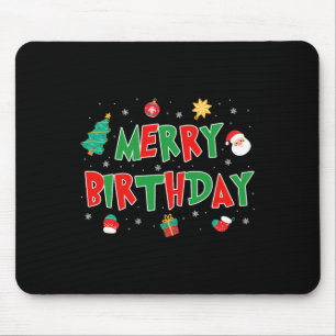 Mousepad Feliz de aniversário Feliz Natal Feliz Natal Natal