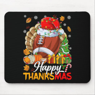 Mousepad Feliz De Graças De Futebol De Santa Hat Ch