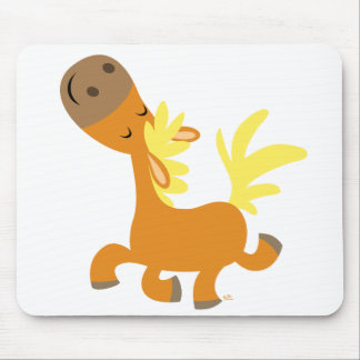 Mousepad Feliz desenho animado Pony T-shirt
