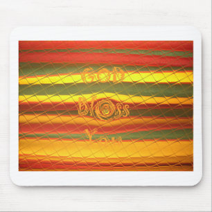 Mousepad Feliz Deus abençoe de Natal Você Cores Design