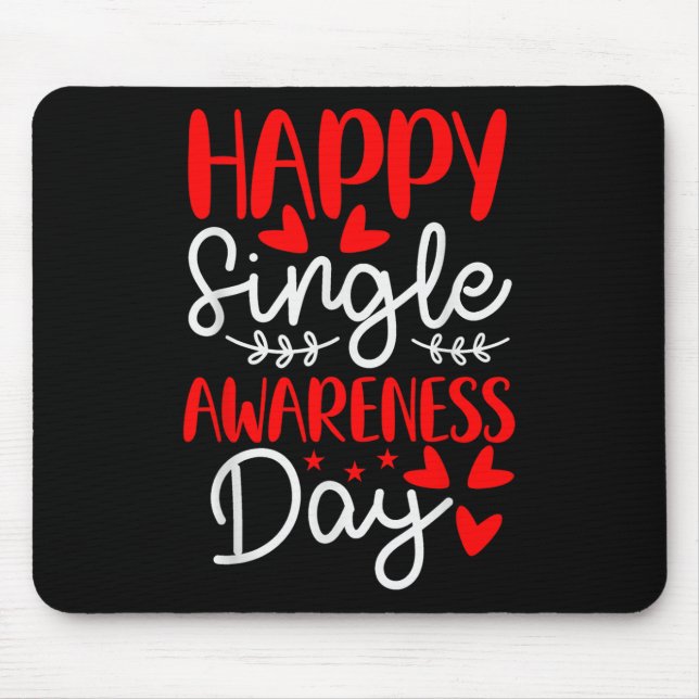 Mousepad Feliz Dia da Consciência do Solteiro - namorados E (Frente)
