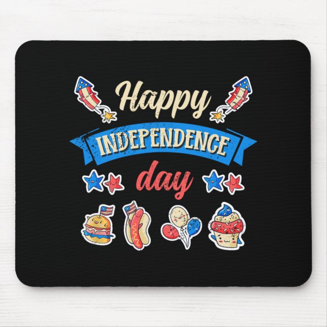 Mousepad Feliz Dia da Independência - Independência 4 de Ju (Frente)