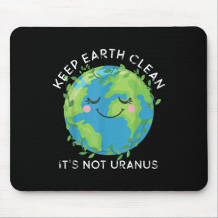 Mousepad Feliz Dia da Terra Mantenha a Terra Limpa, Engraça