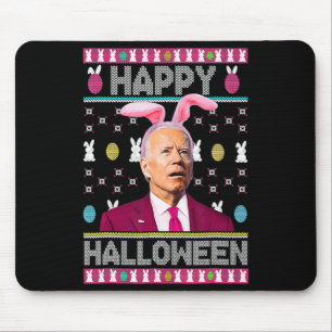 Mousepad Feliz Dia das Bruxas, Bunny Joe Biden Confusa Sabo