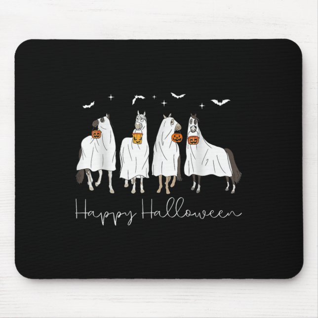 Mousepad Feliz Dia das Bruxas Cavalo Fantasma 2025  (Frente)
