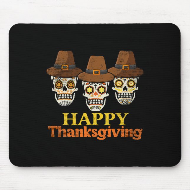 Mousepad Feliz Dia de Ação de Graças Caiu no Custo das Brux (Frente)