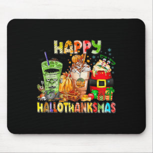 Mousepad Feliz Dia de Ação de Graças do Café de Hallothanks