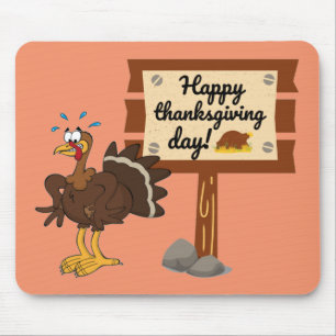 Mousepad Feliz Dia de Ação de Graças Engraçado