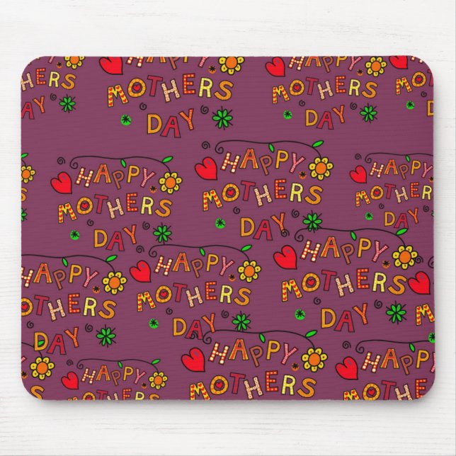 Mousepad Feliz dia de as mães (Frente)