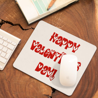 Mousepad Feliz dia de os namorados com Corações