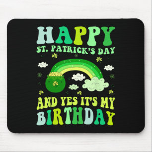 Mousepad Feliz Dia de São Patrício Aniversário Saint Paddys