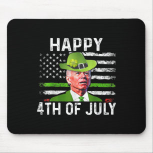 Mousepad Feliz Dia de São Patrício Joe Biden 4 De Julho