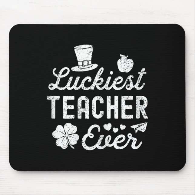 Mousepad Feliz Dia de São Patrício, Professor Mais Feliz De (Frente)