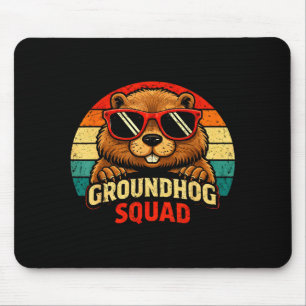Mousepad Feliz Dia do Groundhog 2026 Celebração Engraçado G