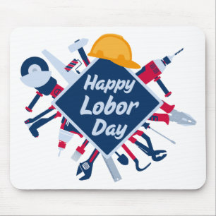 Mousepad Feliz Dia do Trabalho Longo Fim de Semana