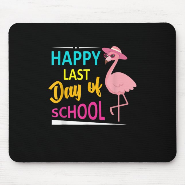 Mousepad Feliz Dia Passado De Professora De Flamingo Na Esc (Frente)