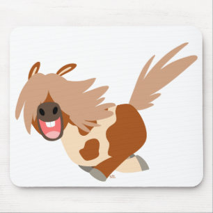 Mousepad feliz do pônei do Pinto dos desenhos
